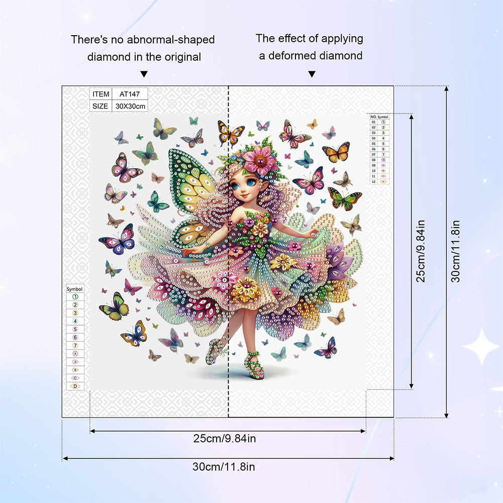 Elf Fairy - Special Shaped Drill Diamond Painting 30*30CM