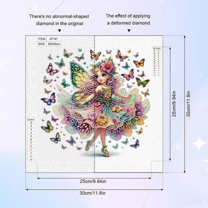 Elf Fairy - Special Shaped Drill Diamond Painting 30*30CM