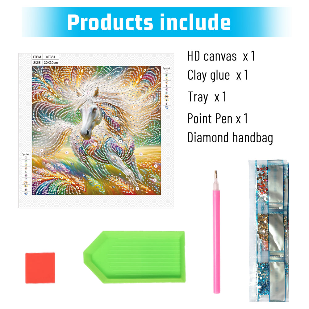 Horse - Special Shaped Drill Diamond Painting 30*30CM