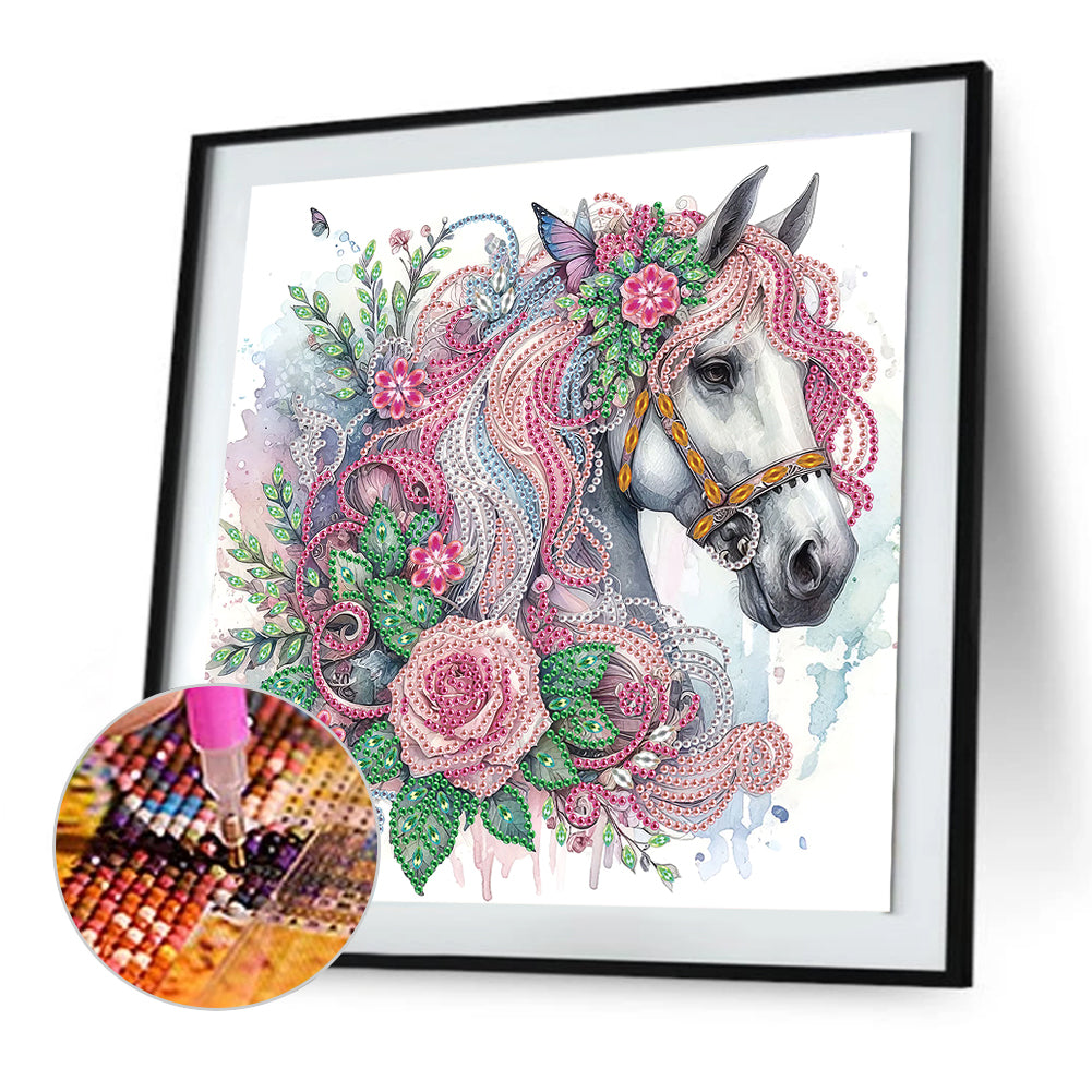 Horse - Special Shaped Drill Diamond Painting 30*30CM