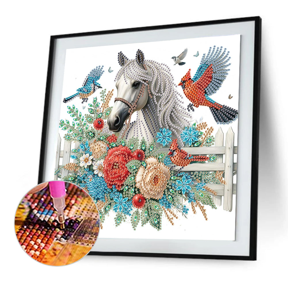 Horse - Special Shaped Drill Diamond Painting 30*30CM