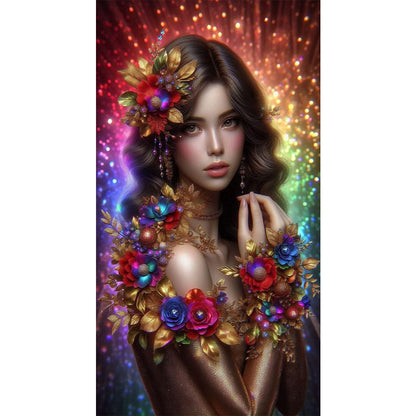 Shining Goddess - Full Round Drill Diamond Painting 40*70CM