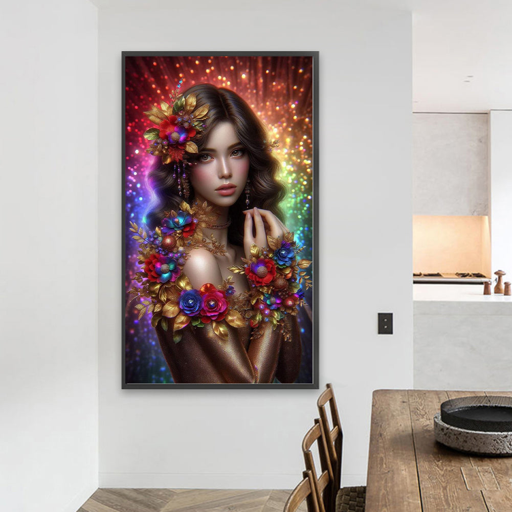 Shining Goddess - Full Round Drill Diamond Painting 40*70CM