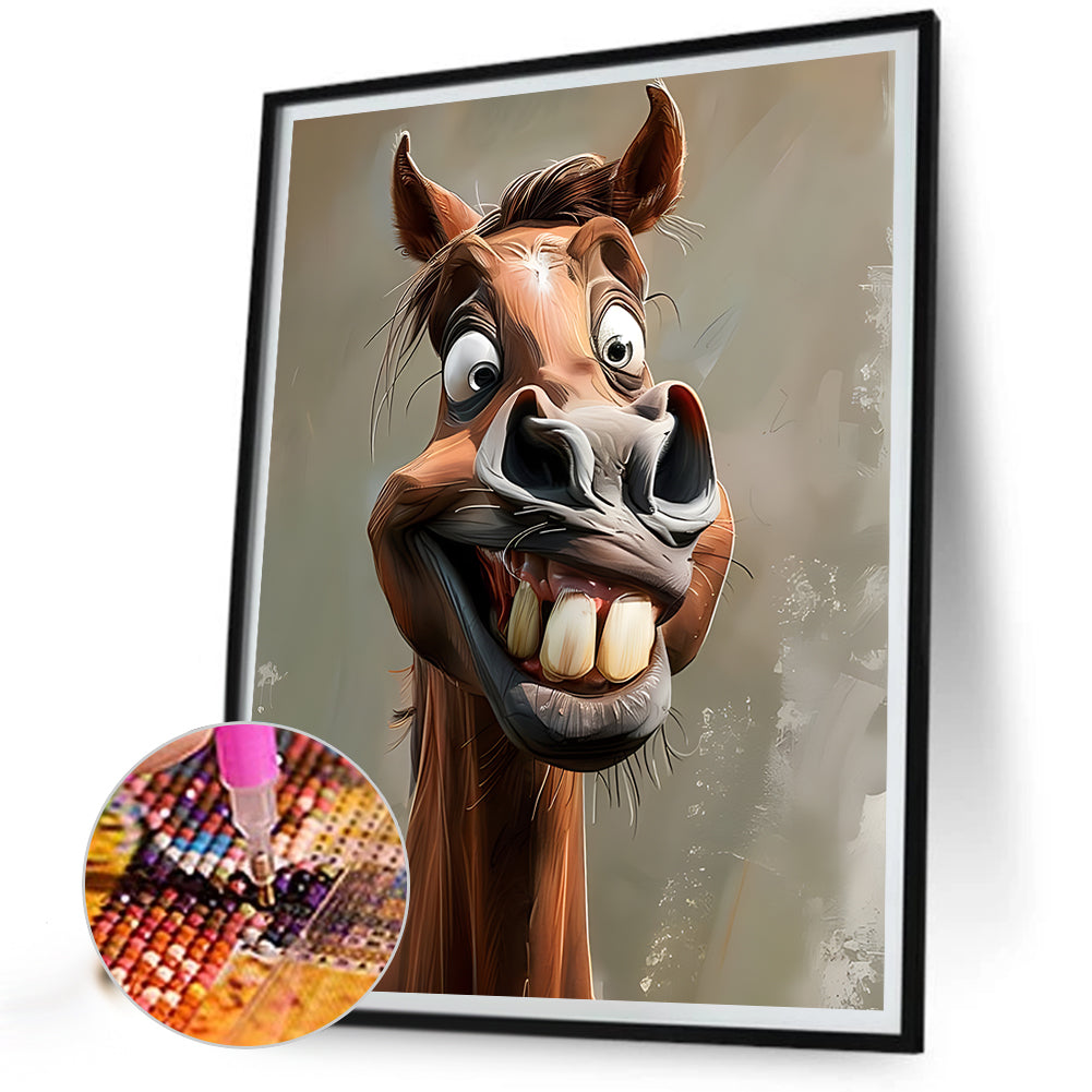 Horse - Full Round Drill Diamond Painting 40*50CM