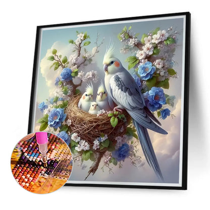 Parrot - Full Round Drill Diamond Painting 40*40CM