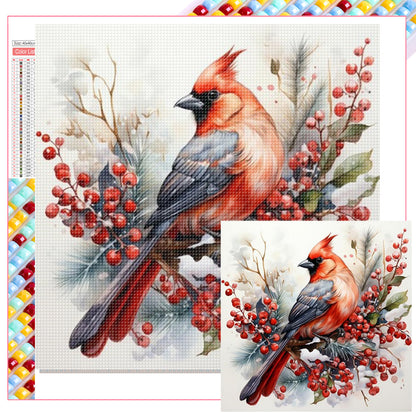 Cardinal - Full Square Drill Diamond Painting 40*40CM