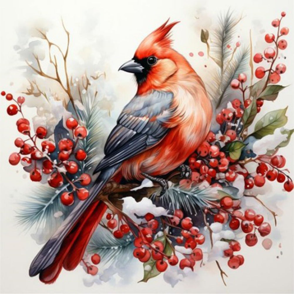 Cardinal - Full Square Drill Diamond Painting 40*40CM