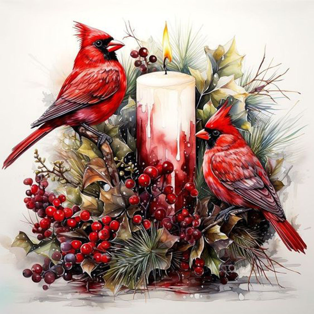 Cardinal - Full Square Drill Diamond Painting 40*40CM