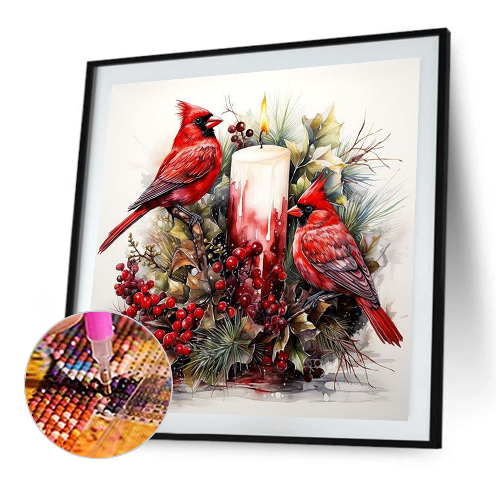 Cardinal - Full Square Drill Diamond Painting 40*40CM