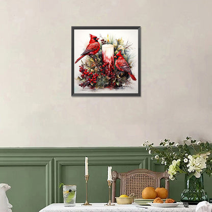 Cardinal - Full Square Drill Diamond Painting 40*40CM