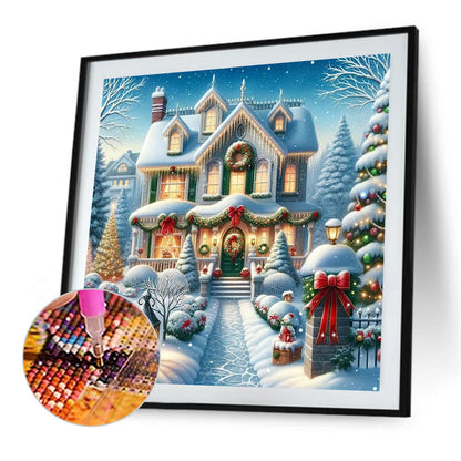 Winter Snow Scene - Full Square Drill Diamond Painting 40*40CM