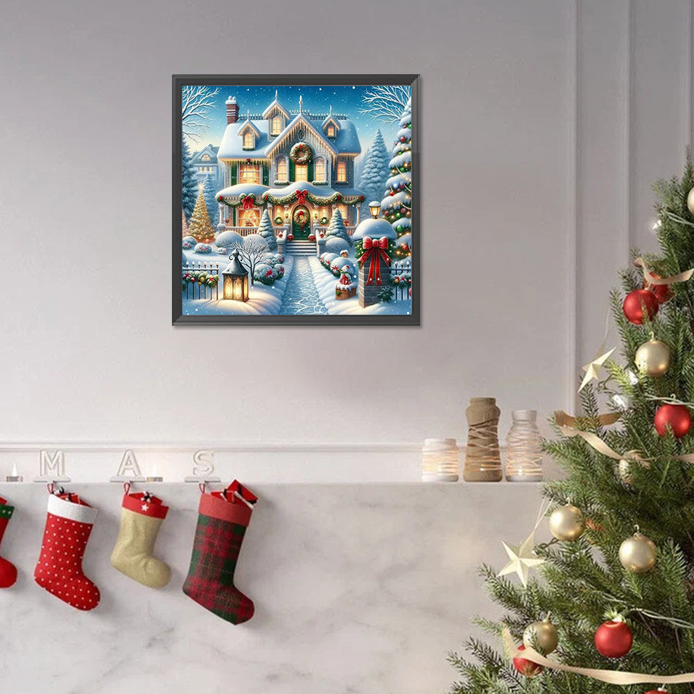 Winter Snow Scene - Full Square Drill Diamond Painting 40*40CM