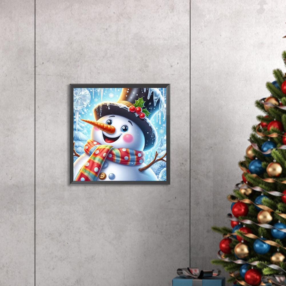 Christmas Snowman - Full Square Drill Diamond Painting 30*30CM