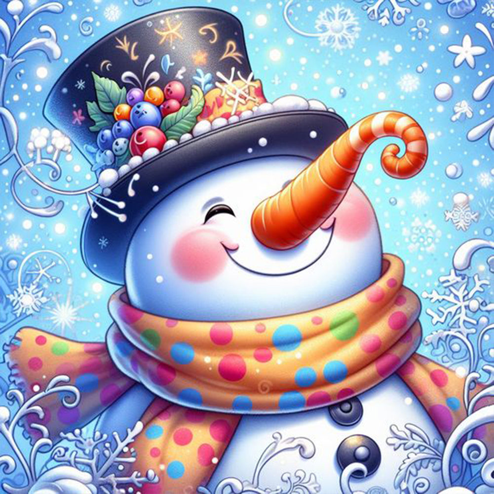 Christmas Snowman - Full Square Drill Diamond Painting 30*30CM