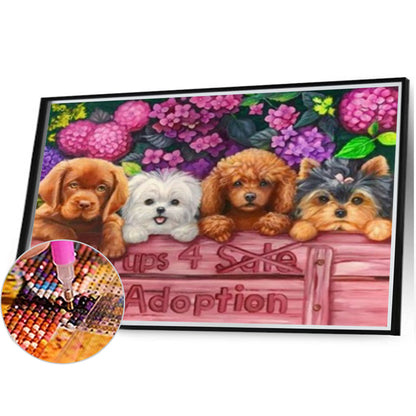 Dog - Full Square Drill Diamond Painting 40*30CM