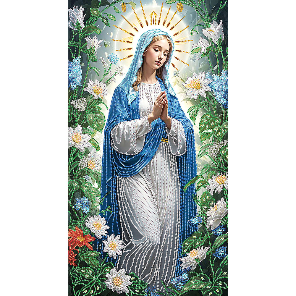 Mary Jesus Religion - Special Shaped Drill Diamond Painting 40*70CM