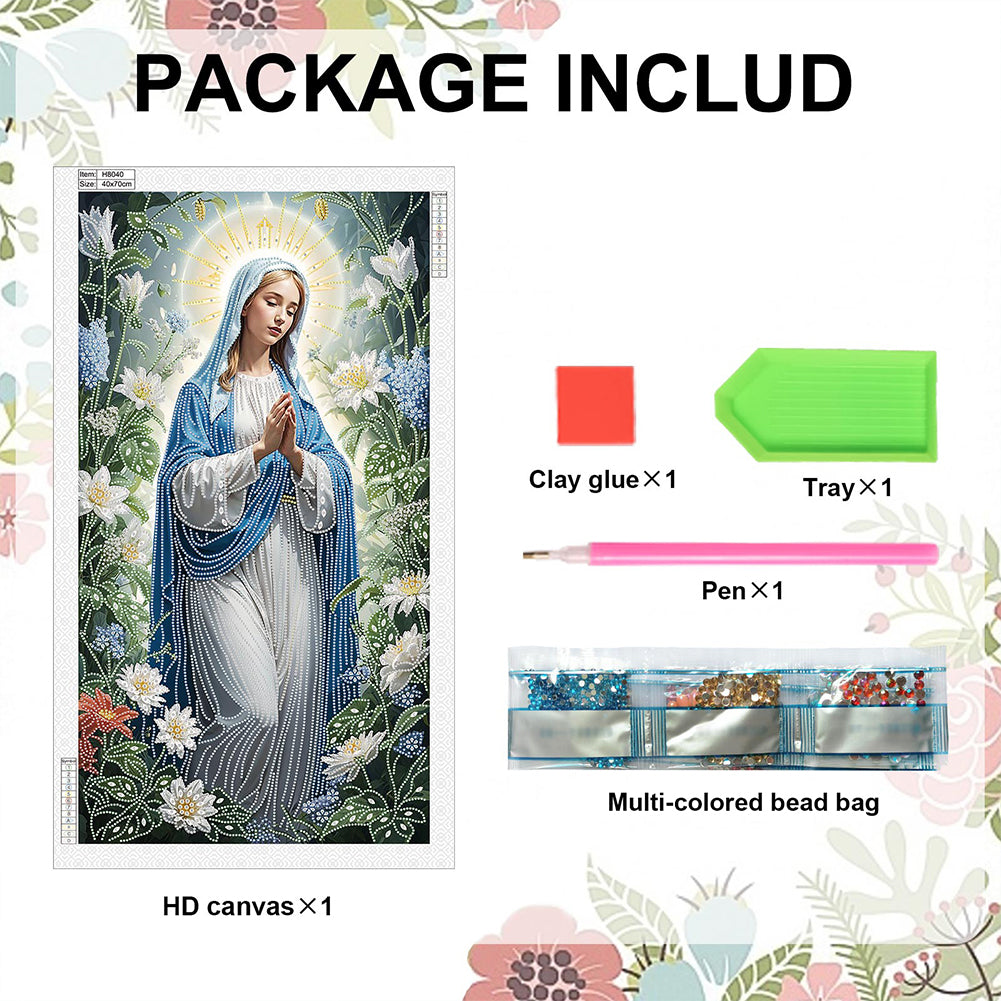 Mary Jesus Religion - Special Shaped Drill Diamond Painting 40*70CM