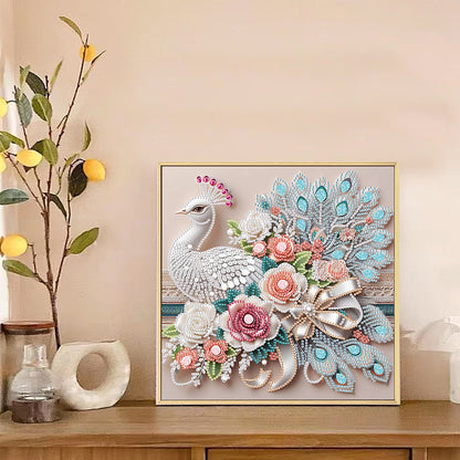 Peacock - Special Shaped Drill Diamond Painting 30*30CM