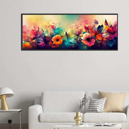 Beautiful Flowers - Full Round Drill Diamond Painting 100*40CM