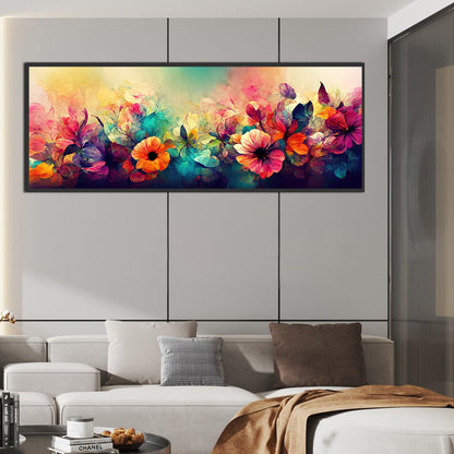 Beautiful Flowers - Full Round Drill Diamond Painting 100*40CM