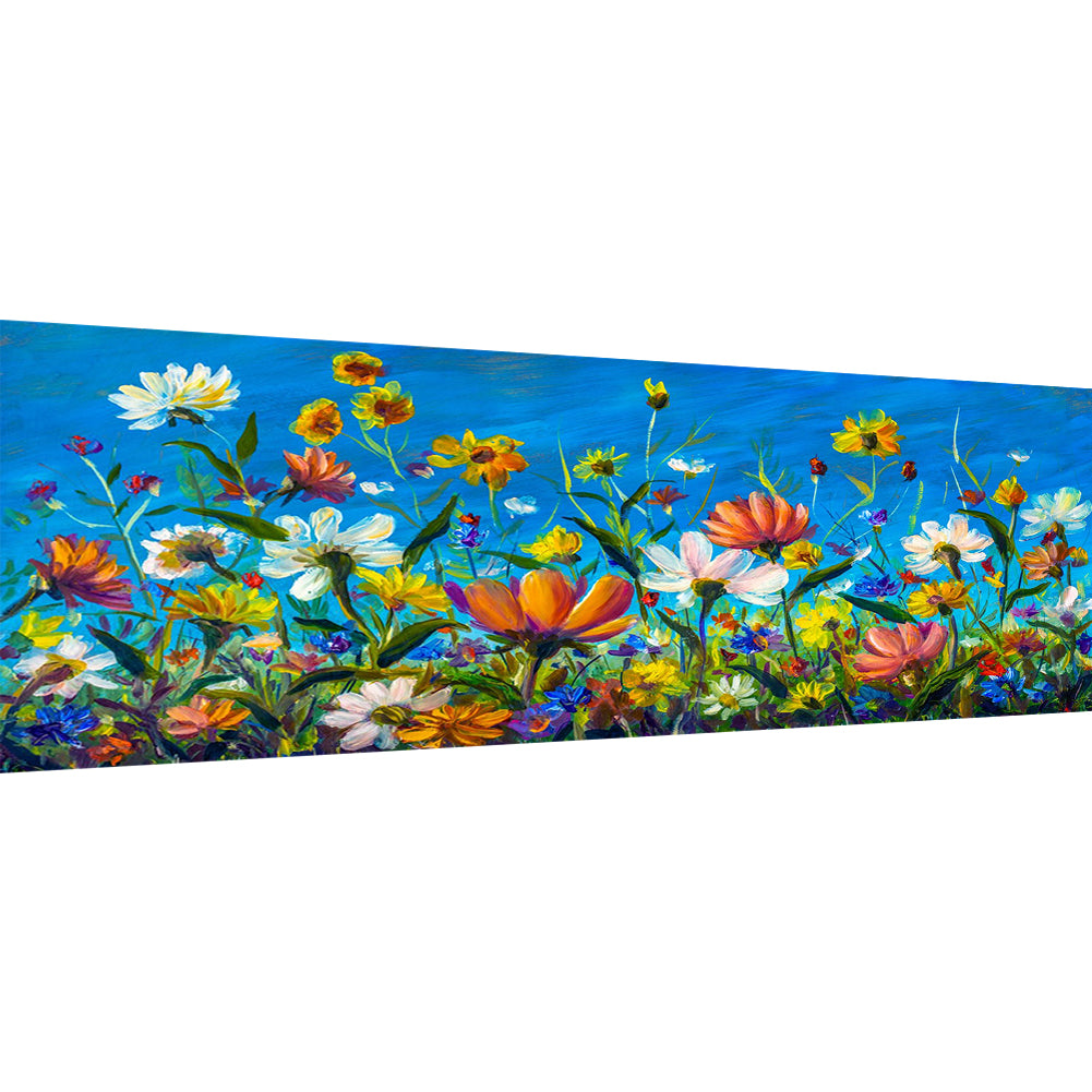 Beautiful Flowers - Full Round Drill Diamond Painting 100*40CM
