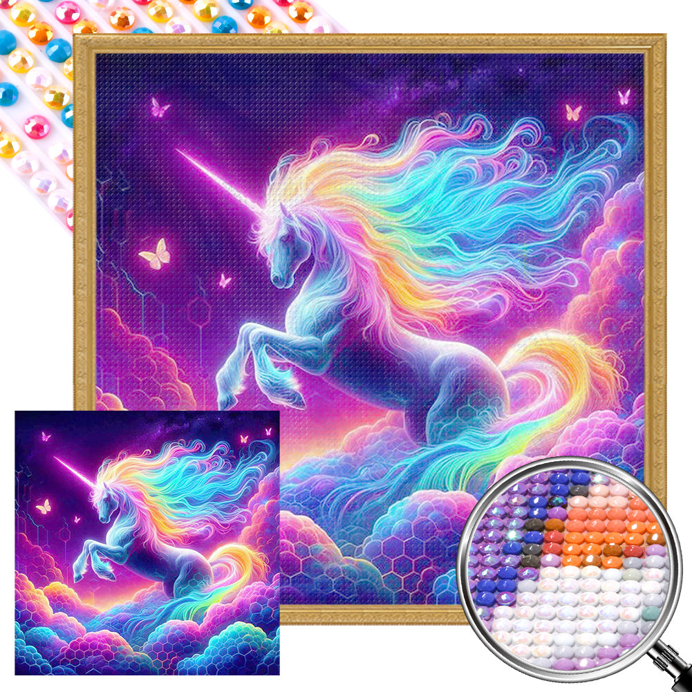 Cloud Unicorns - Full AB Round Drill Diamond Painting 40*40CM