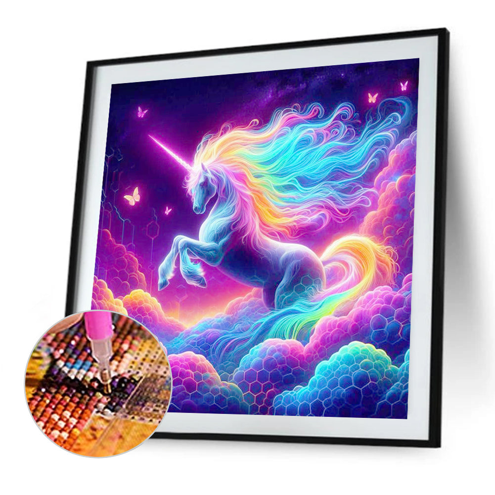 Cloud Unicorns - Full AB Round Drill Diamond Painting 40*40CM