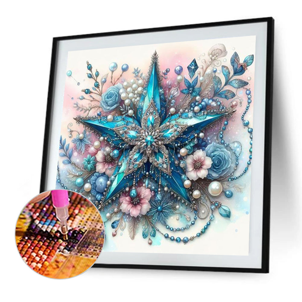 Pentagram - Full AB Round Drill Diamond Painting 30*30CM