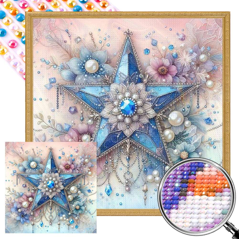 Pentagram - Full AB Round Drill Diamond Painting 30*30CM