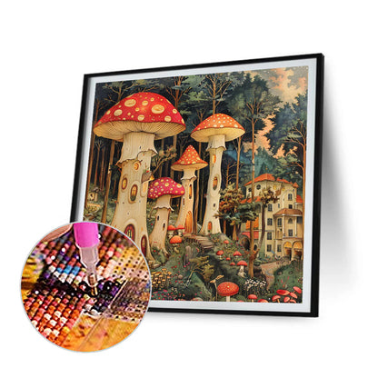 Autumn Scene - Full Round Drill Diamond Painting 40*40CM