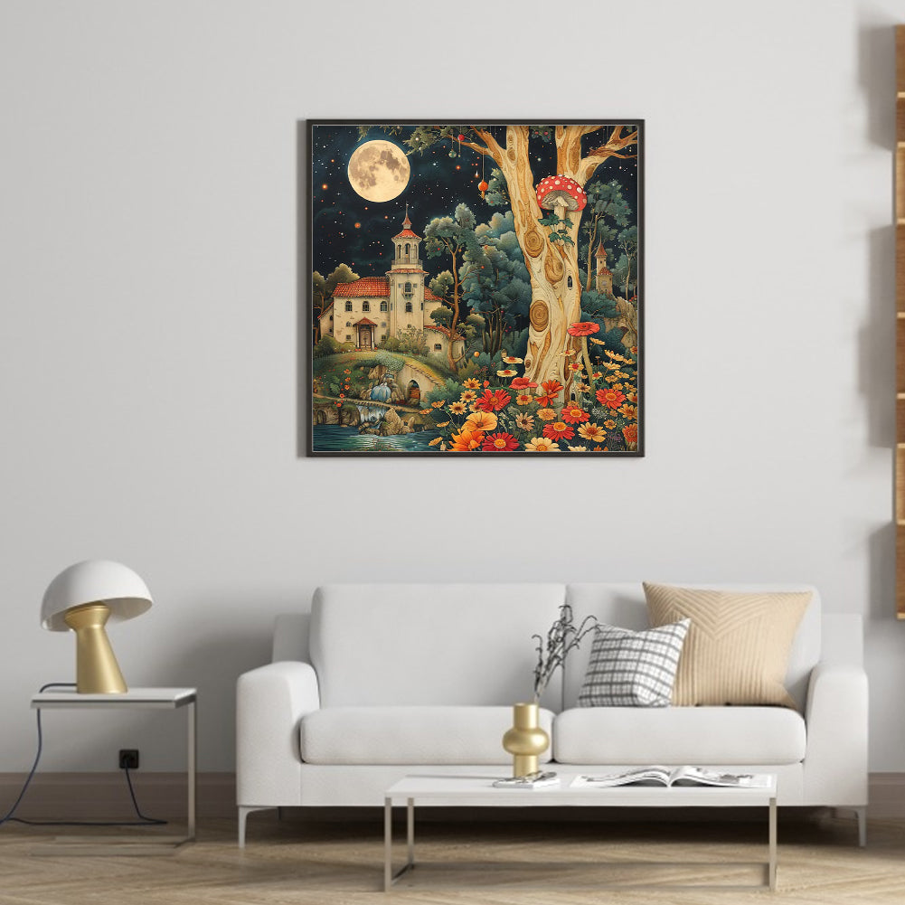 Autumn Forest - Full Round Drill Diamond Painting 40*40CM