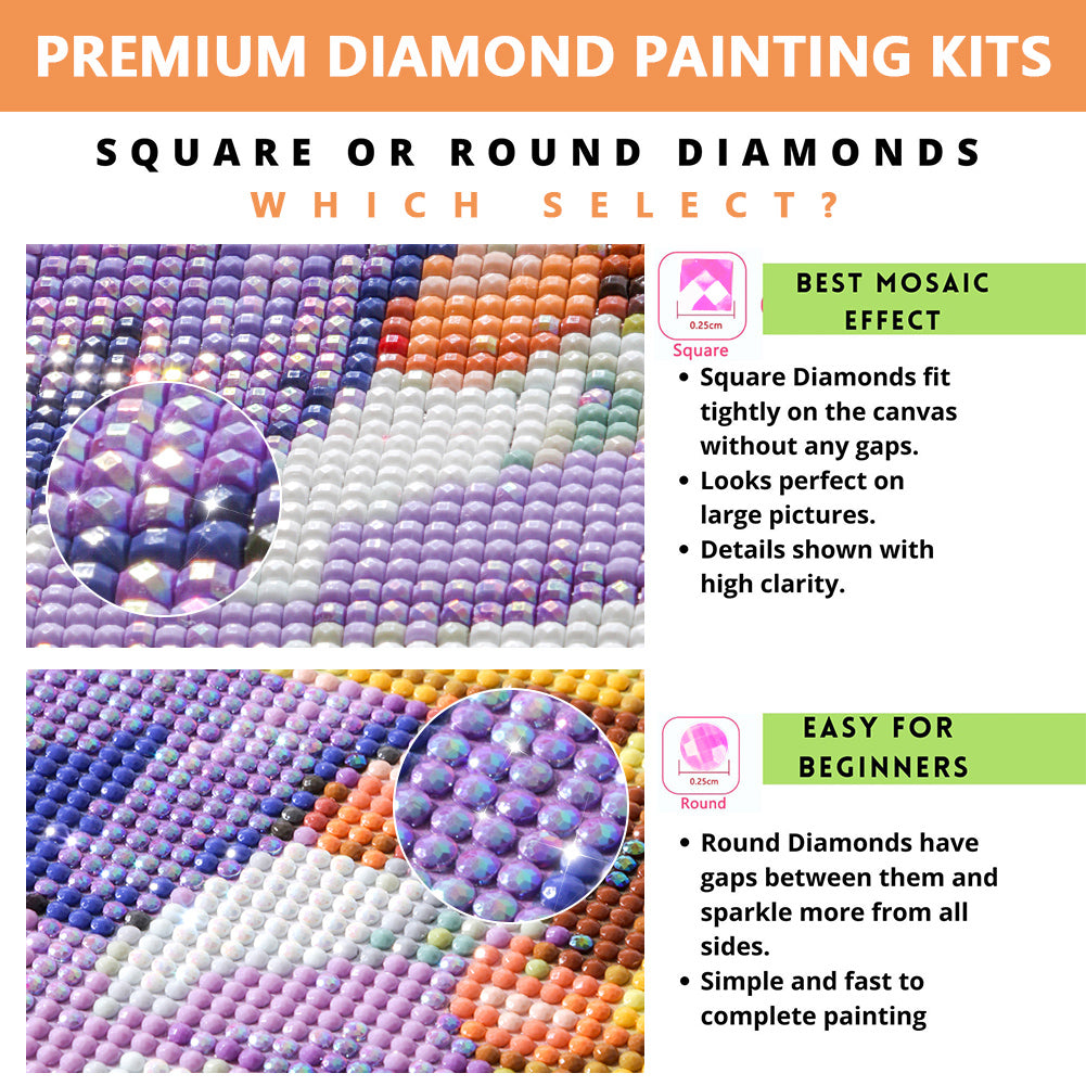 Snow Panda - Full AB Round Drill Diamond Painting 30*30CM