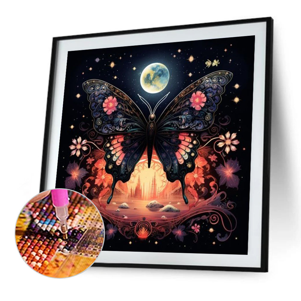 Butterfly - Full AB Round Drill Diamond Painting 40*40CM