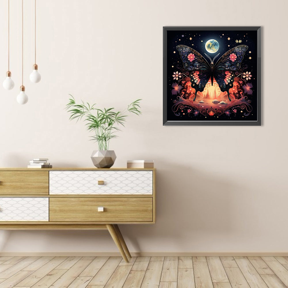 Butterfly - Full AB Round Drill Diamond Painting 40*40CM