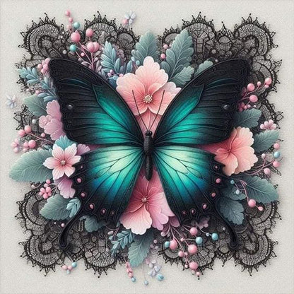 Butterfly - Full AB Round Drill Diamond Painting 40*40CM