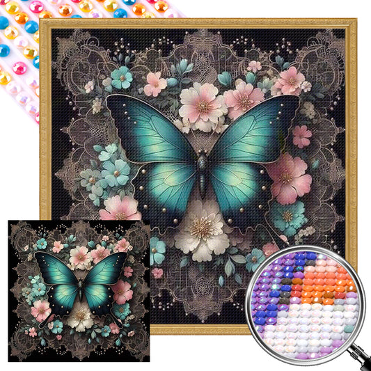 Butterfly - Full AB Round Drill Diamond Painting 40*40CM