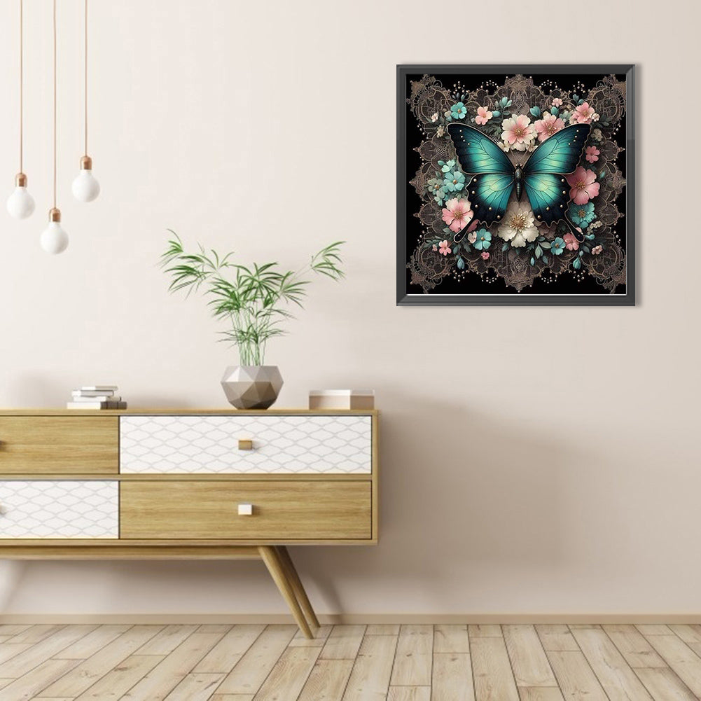 Butterfly - Full AB Round Drill Diamond Painting 40*40CM