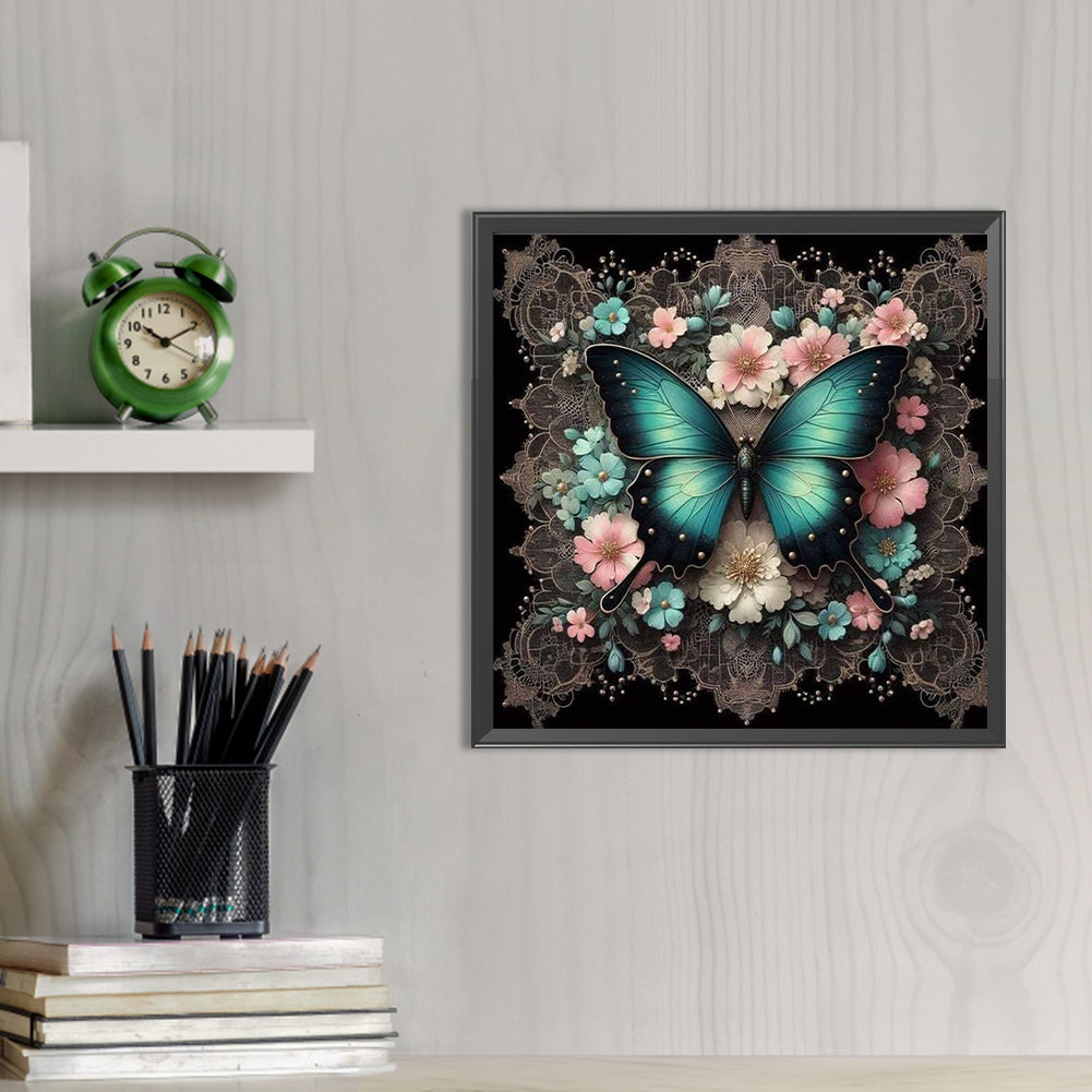 Butterfly - Full AB Round Drill Diamond Painting 40*40CM