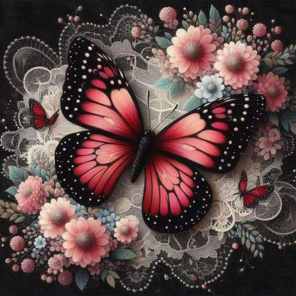 Butterfly - Full AB Round Drill Diamond Painting 40*40CM