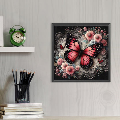 Butterfly - Full AB Round Drill Diamond Painting 40*40CM