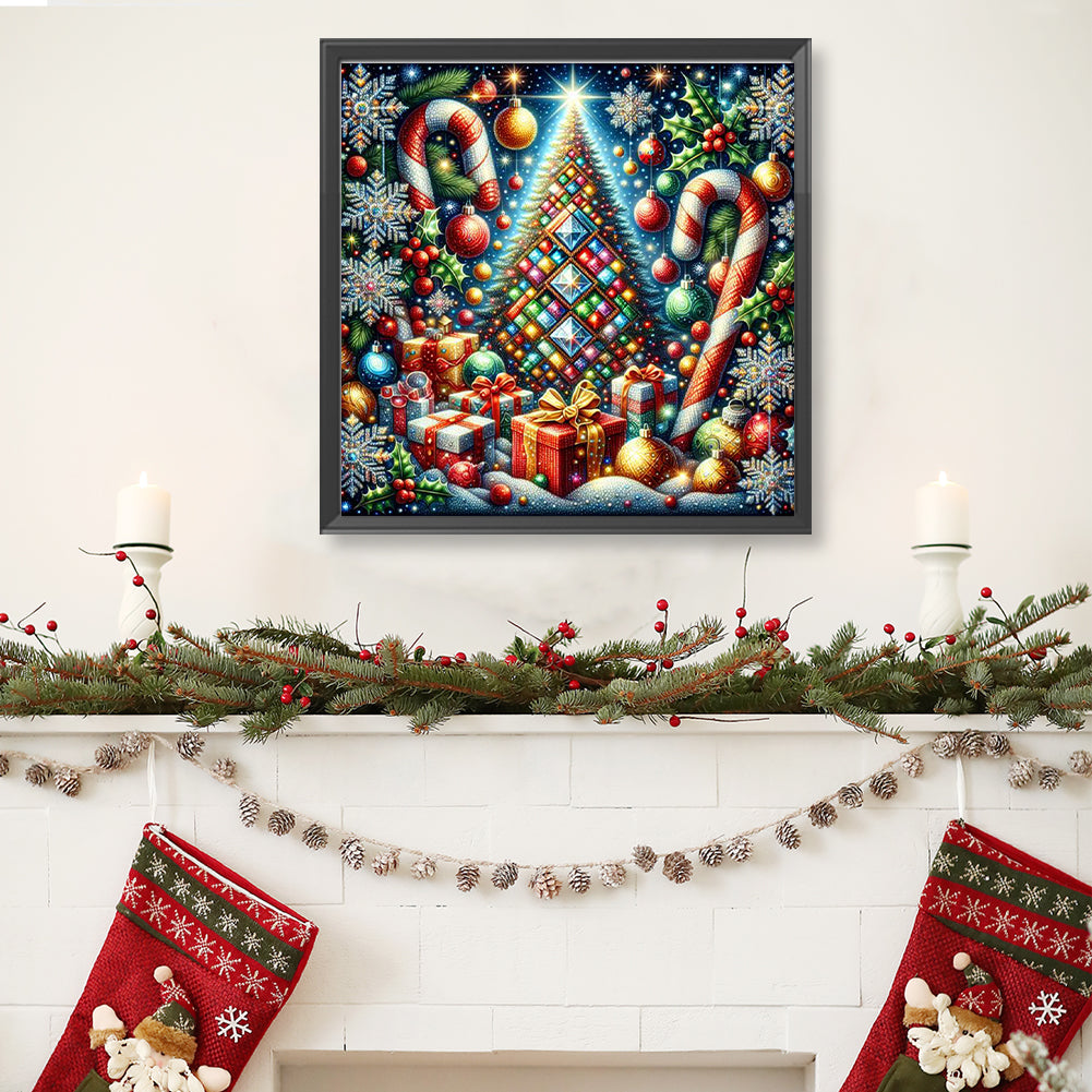 Christmas Tree - Full Round Drill Diamond Painting 40*40CM