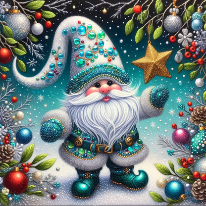 Christmas Gnome - Full Round Drill Diamond Painting 40*40CM