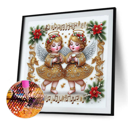 Christmas Angel - Full Round Drill Diamond Painting 40*40CM