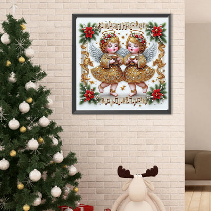 Christmas Angel - Full Round Drill Diamond Painting 40*40CM