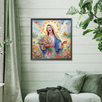 Our Lady Of Jesus - Special Shaped Drill Diamond Painting 40*40CM