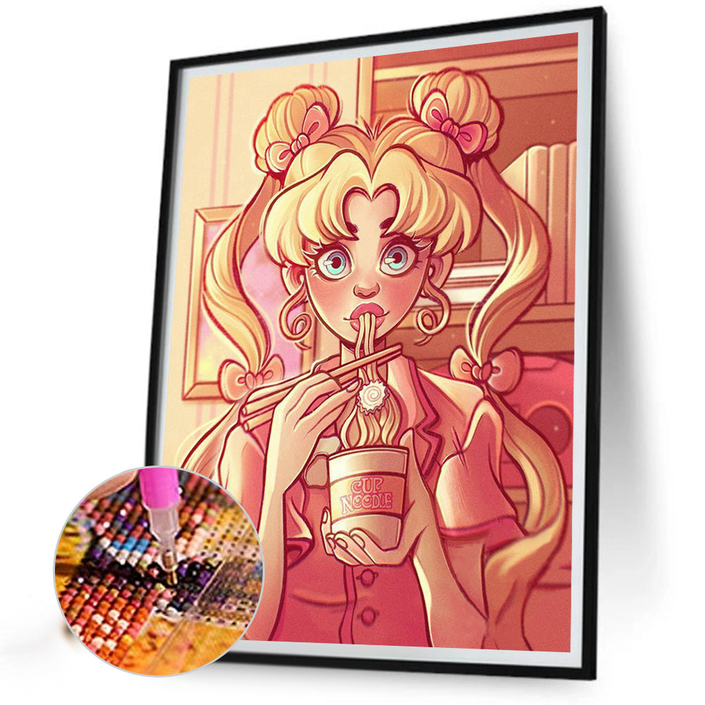 European And American Style Sailor Moon - Full Round Drill Diamond Painting 40*50CM