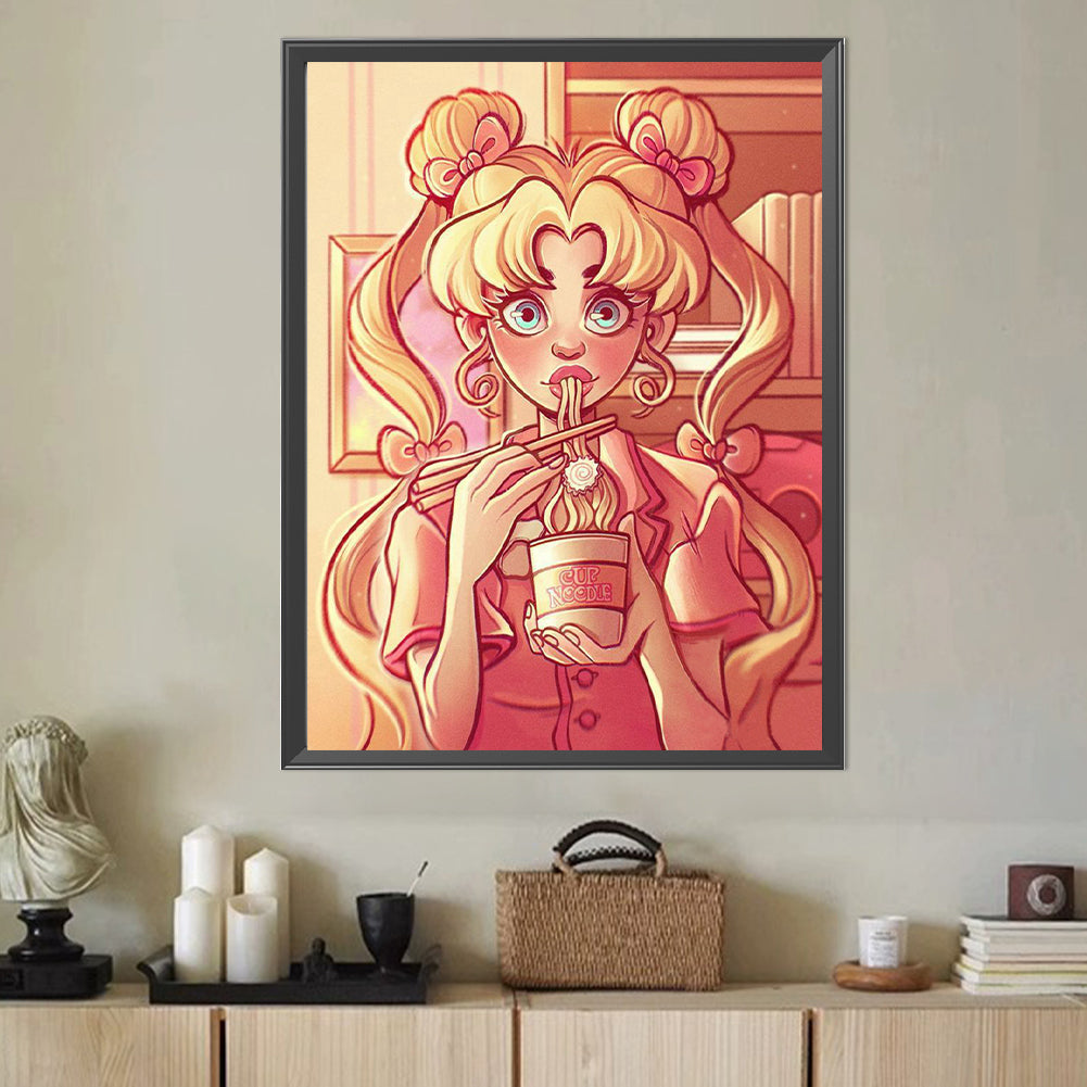 European And American Style Sailor Moon - Full Round Drill Diamond Painting 40*50CM