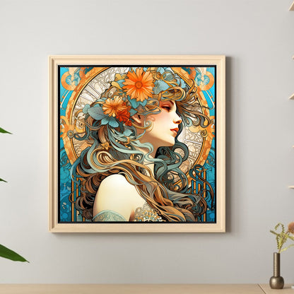 Cool Goddess - Full Round Drill Diamond Painting 40*40CM