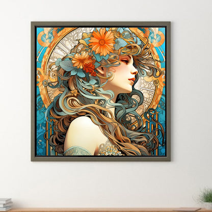 Cool Goddess - Full Round Drill Diamond Painting 40*40CM