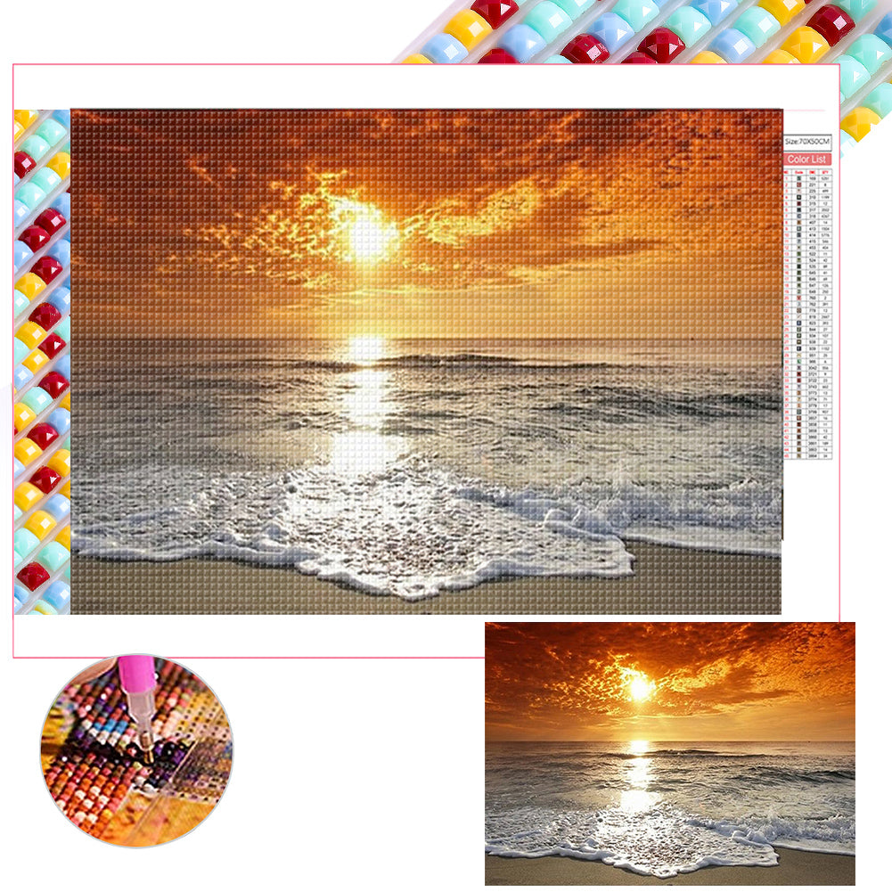 Sunset - Full Square Drill Diamond Painting 70*50CM